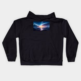 Beautiful another universe landscape Kids Hoodie